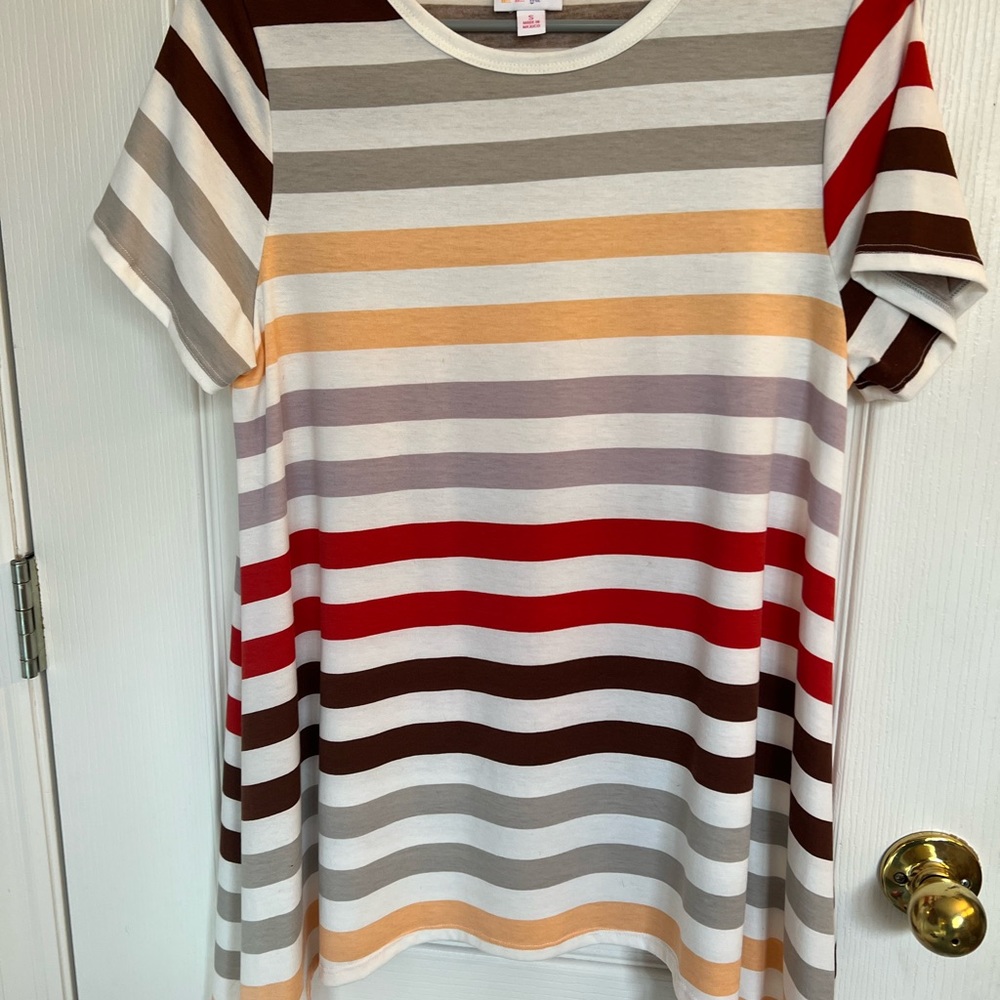 LuLaRoe Melissa Tunic Top-Size Small Striped Top